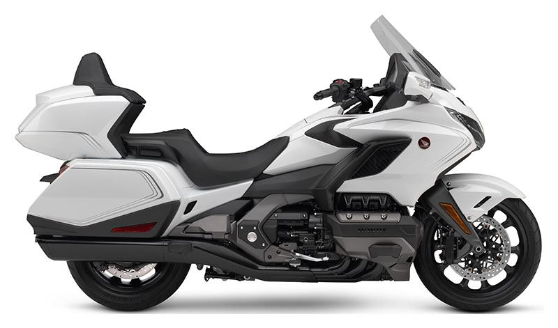 White and Black Goldwing with GPS